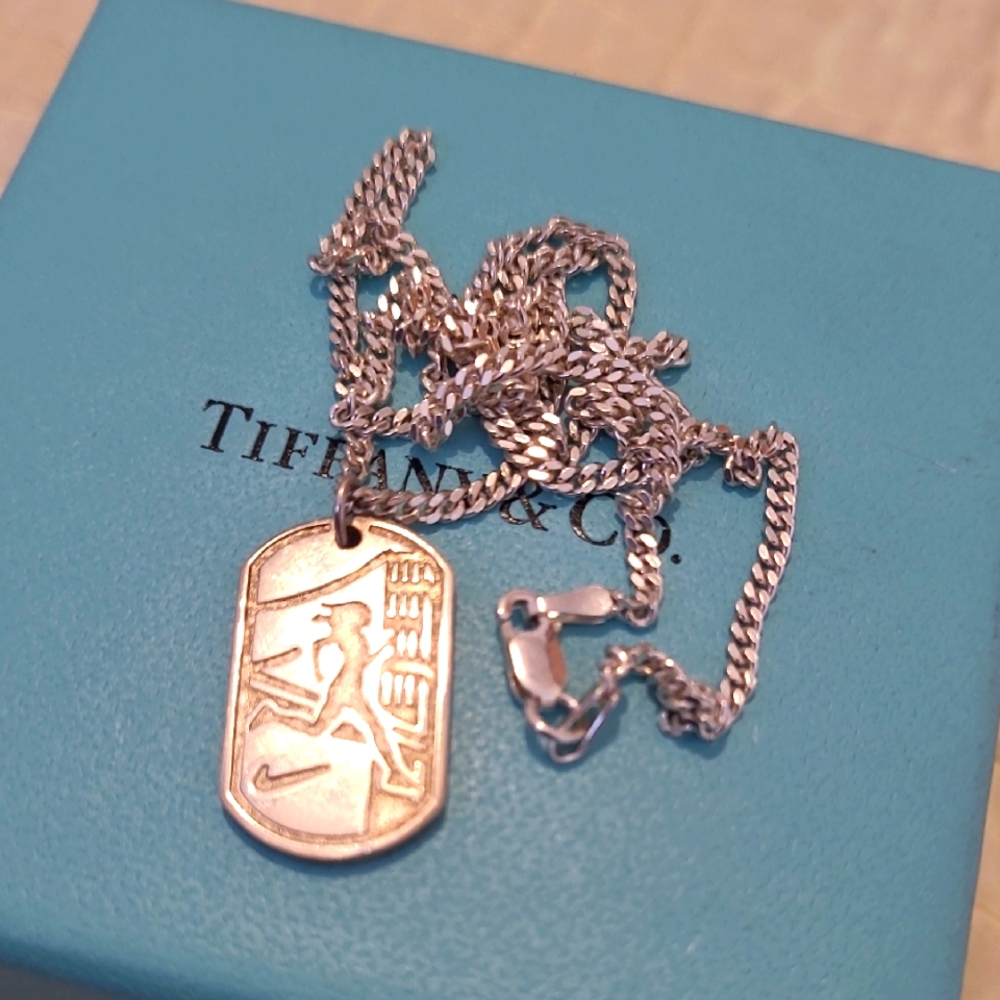 Tiffany & Co. Silver Pendant Necklace In Box